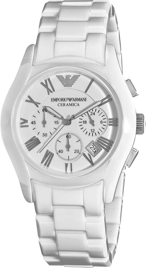 emporio armani white watch|armani watch prices.